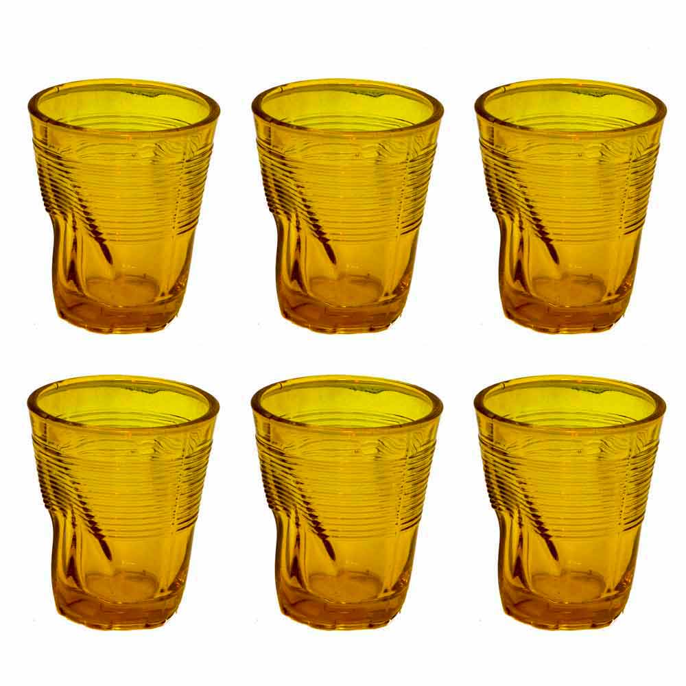 Bicchieri per Acqua Moderni in Vetro Colorato 12 Pezzi di Design - Sarabi