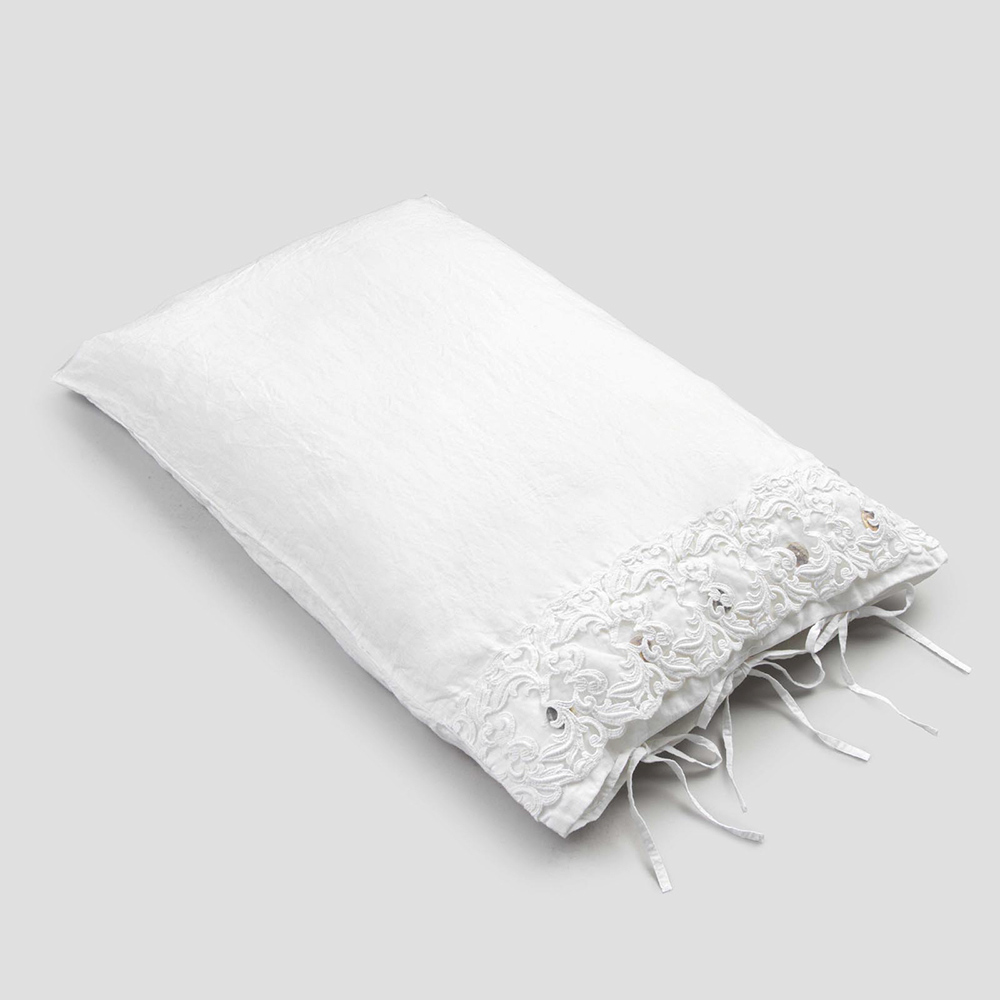 Federa In Raso Di Lusso Queen Size - Chiusura Con Cerniera Nascosta, Morbida E Sensuale (Bianco)