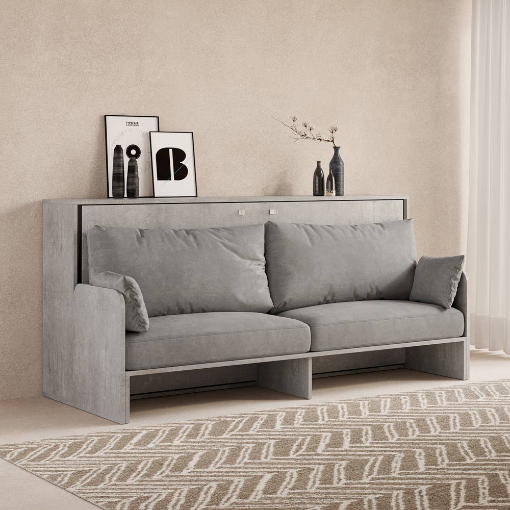 Letto Singolo a Scomparsa Orizzontale con Divano