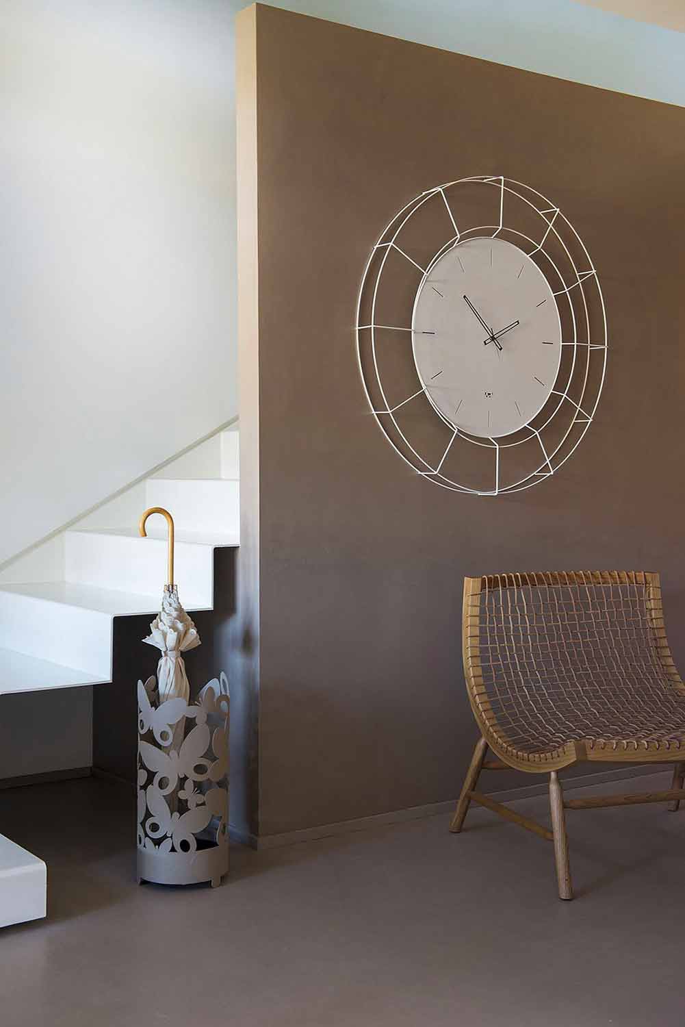 Orologio da Muro di Design Moderno in Acciaio Made in Italy