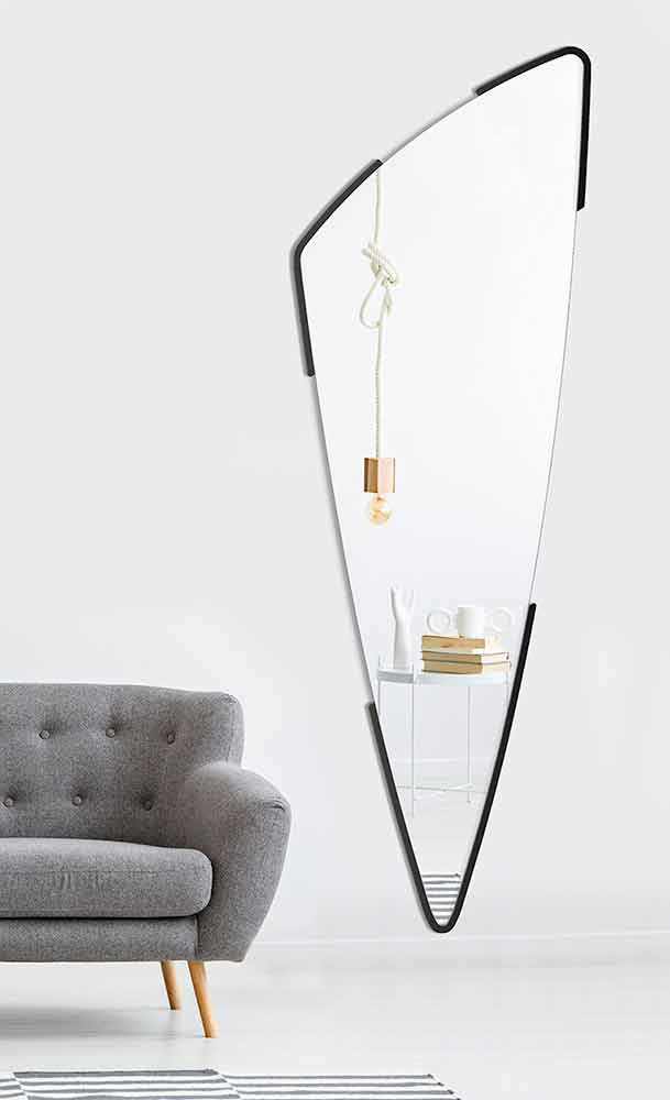 Specchio da Parete Decorativo Design Moderno in 4 Colori Made in Italy -  Spino