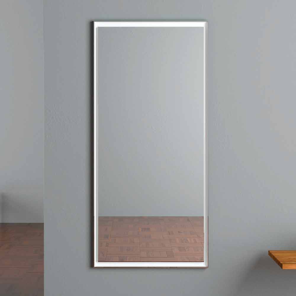 Specchio Moderno da Parete con Illuminazione LED Made in Italy