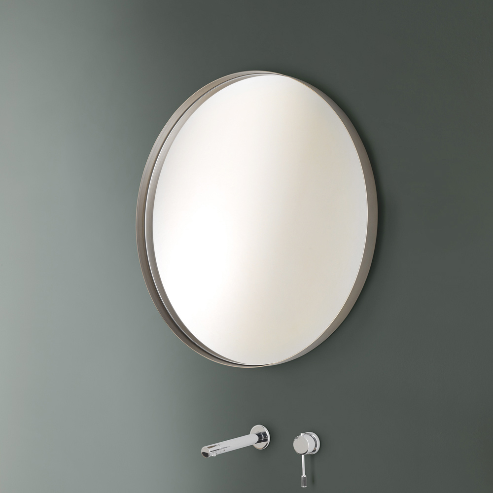 Specchio da Parete Specchio Rotondo Specchio Decorativo da Parete Photolini Specchio Rotondo Nero con Cornice in Metallo 50 cm 
