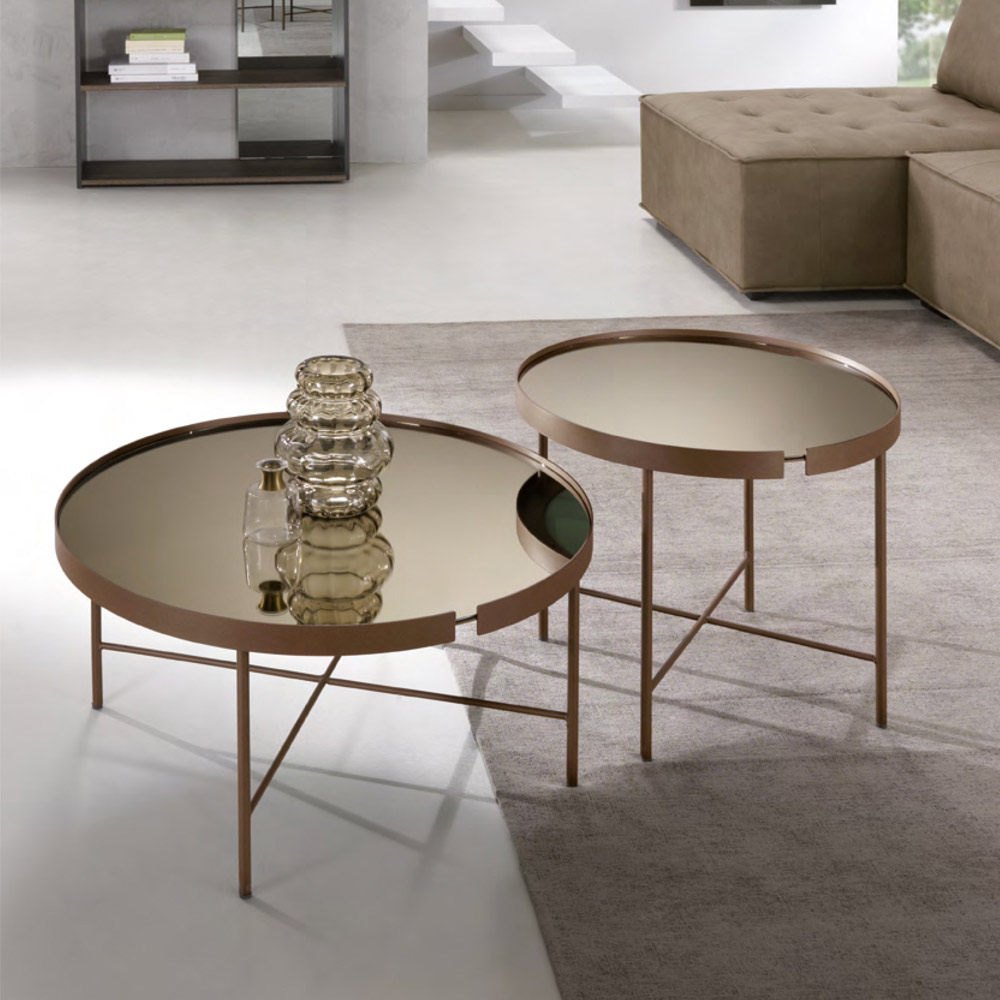 Tavolino da Salotto VINTAGE con struttura in metallo design moderno