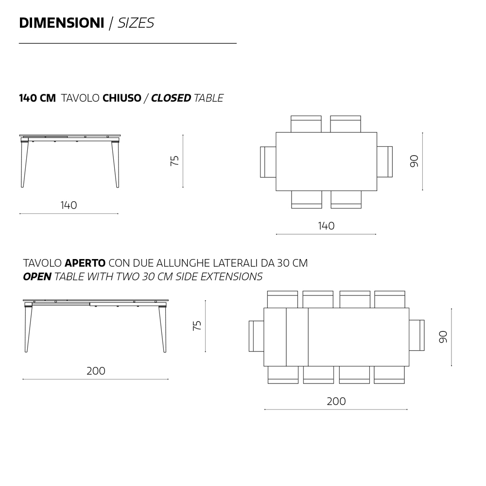 Tavolo Cucina Allungabile Misure Tavolo Da Pranzo Allungabile In