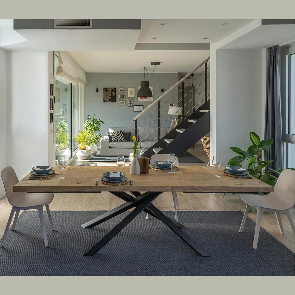 Tavolo Da Conferenza Weber Easy - 240x120 Cm, Legno Di Noce, Elettrificato, Design Moderno - Foto 7