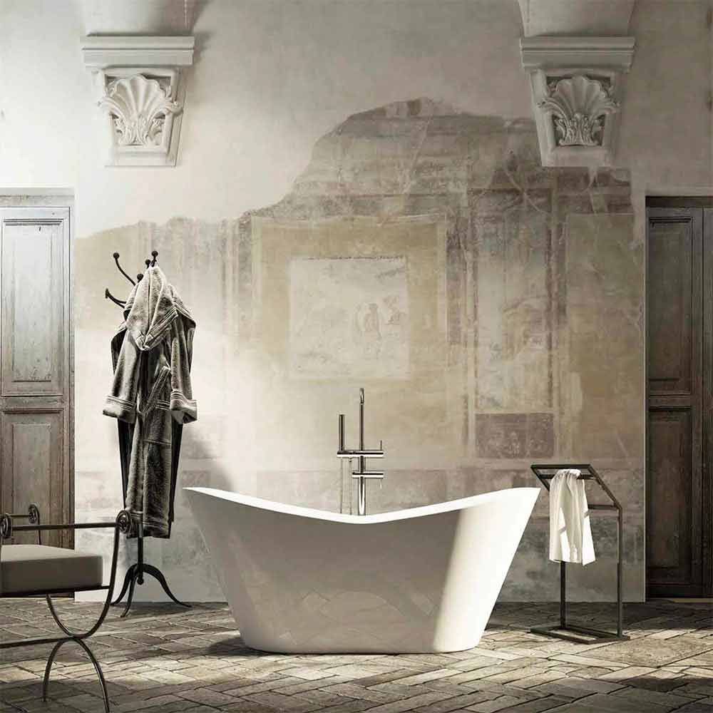 Vasca di design moderna bagno freestanding realizzata in Italia Ragusa