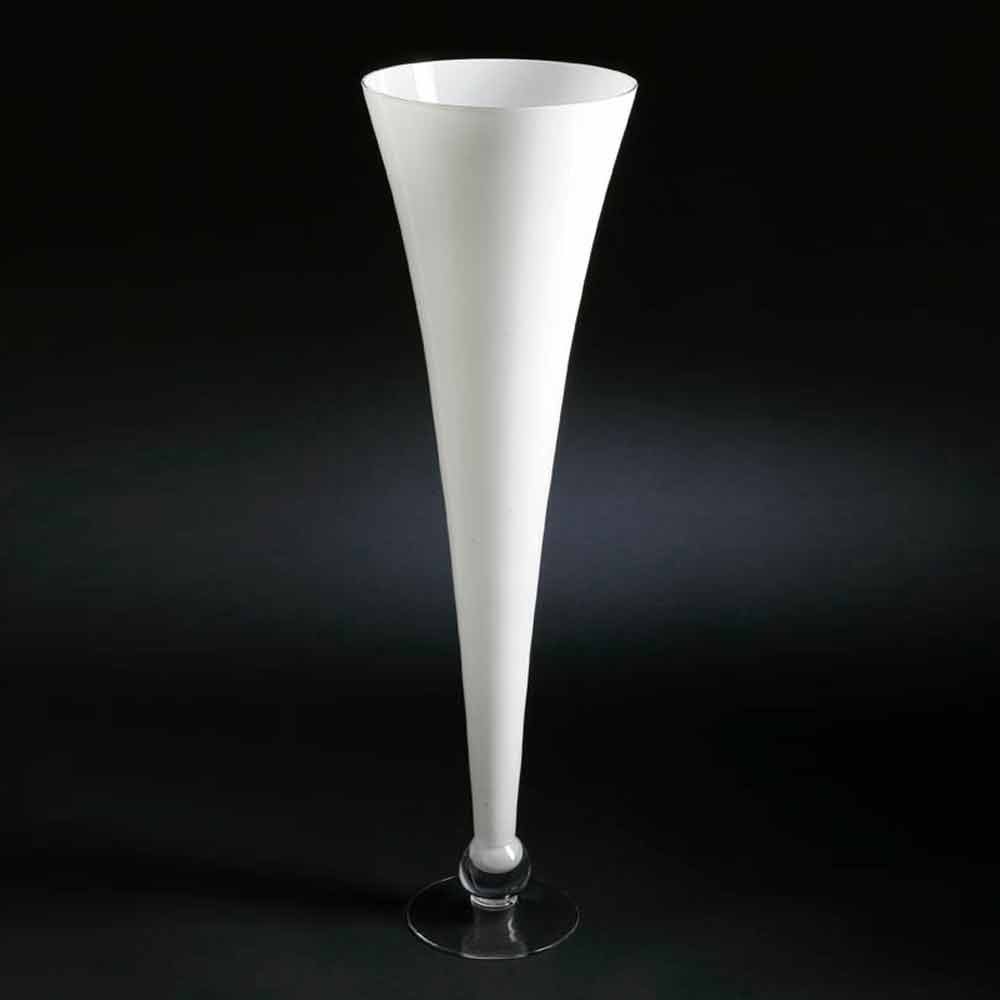Kurtzy Vaso In Vetro Trasparente (2 Pezzi) - 24,5 Cm, Design Cilindrico Moderno, Base Pesante, Centrotavola Per Fiori, Ideale Per Casa E Ufficio, Capacità 1200ml