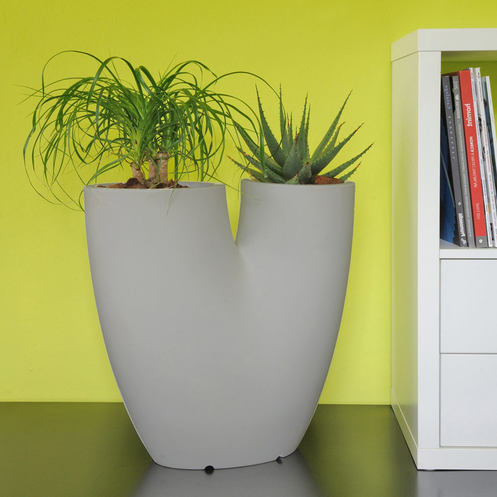 Novelty Vaso Urna Classico In Plastica Effetto Pietra | Fioriera Da Giardino 30,5 Cm (Confezione Da 2)