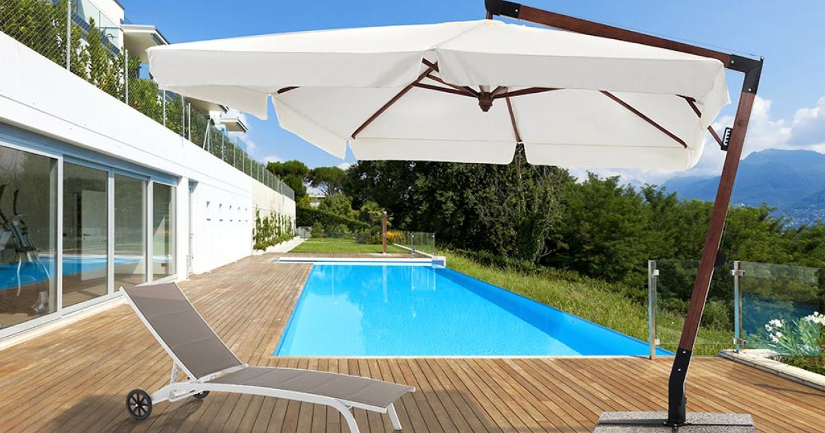 Sundale Outdoor Tavolino regolabile per ombrello, portatile, rotondo, con foro per ombrello, per spiaggia, patio, giardino, bordo piscina, diametro 50 ,8 cm