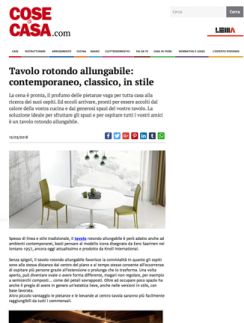 Cose di Casa Tavoli Web Italia <span>2018</span>