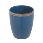 12 Bicchieri Acqua 320 ml in Gres e Contorno Dorato - Bibol Viadurini