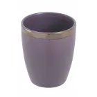 12 Bicchieri Acqua 320 ml in Gres e Contorno Dorato - Bibol Viadurini