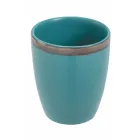 12 Bicchieri Acqua 320 ml in Gres e Contorno Dorato - Bibol Viadurini