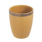 12 Bicchieri Acqua 320 ml in Gres e Contorno Dorato - Bibol Viadurini