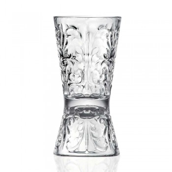 12 Bicchieri Jigger Design Decorato di Lusso in Cristallo Ecologico - Destino