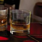 12 Bicchieri per Acqua o Whisky Design Vintage in Cristallo Decorato - Tattile Viadurini