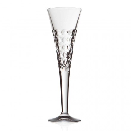 12 Calici per Vino Bicchieri Fluter per Bollicine in Cristallo - Titanioball Viadurini