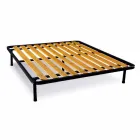 Rete Matrimoniale con Doghe Verticali Bio Comfort 2 Viadurini