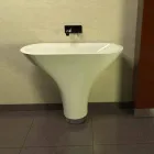 Lavabo Bagno Design Flounder Made in Italy Viadurini