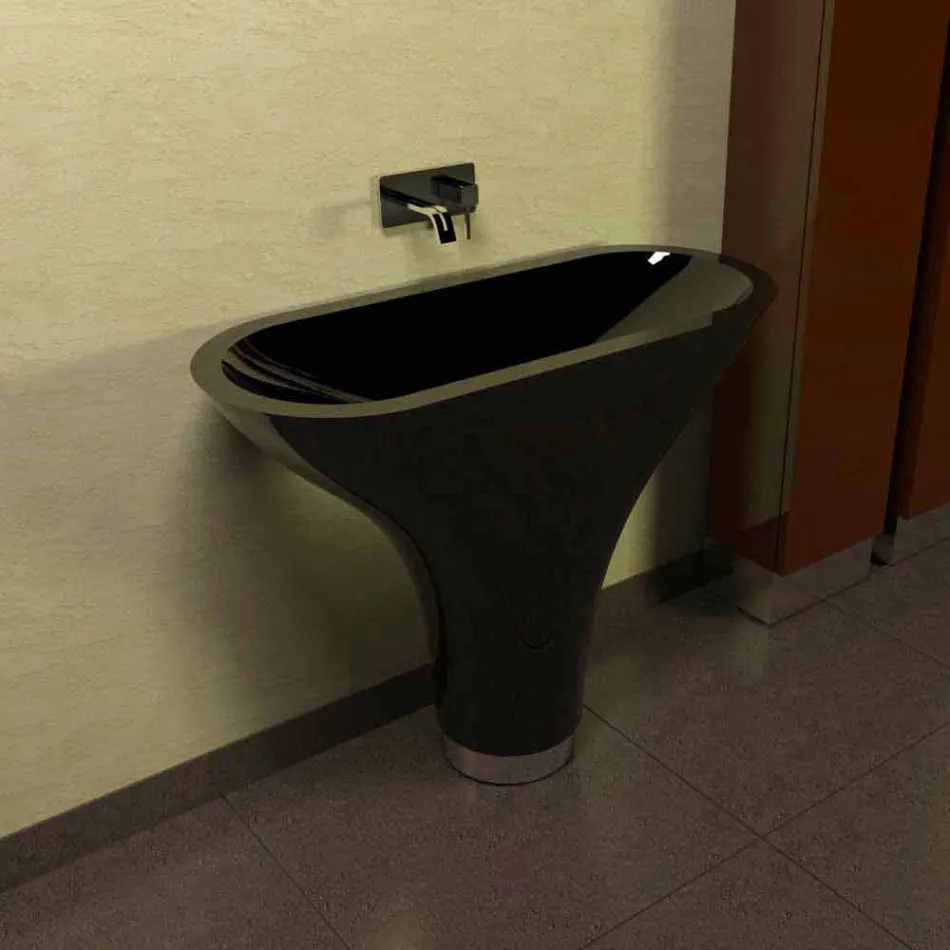 Lavabo Bagno Design Flounder Made in Italy Viadurini