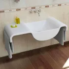 Lavandino Arredo Bagno Onda Made in Italy Viadurini
