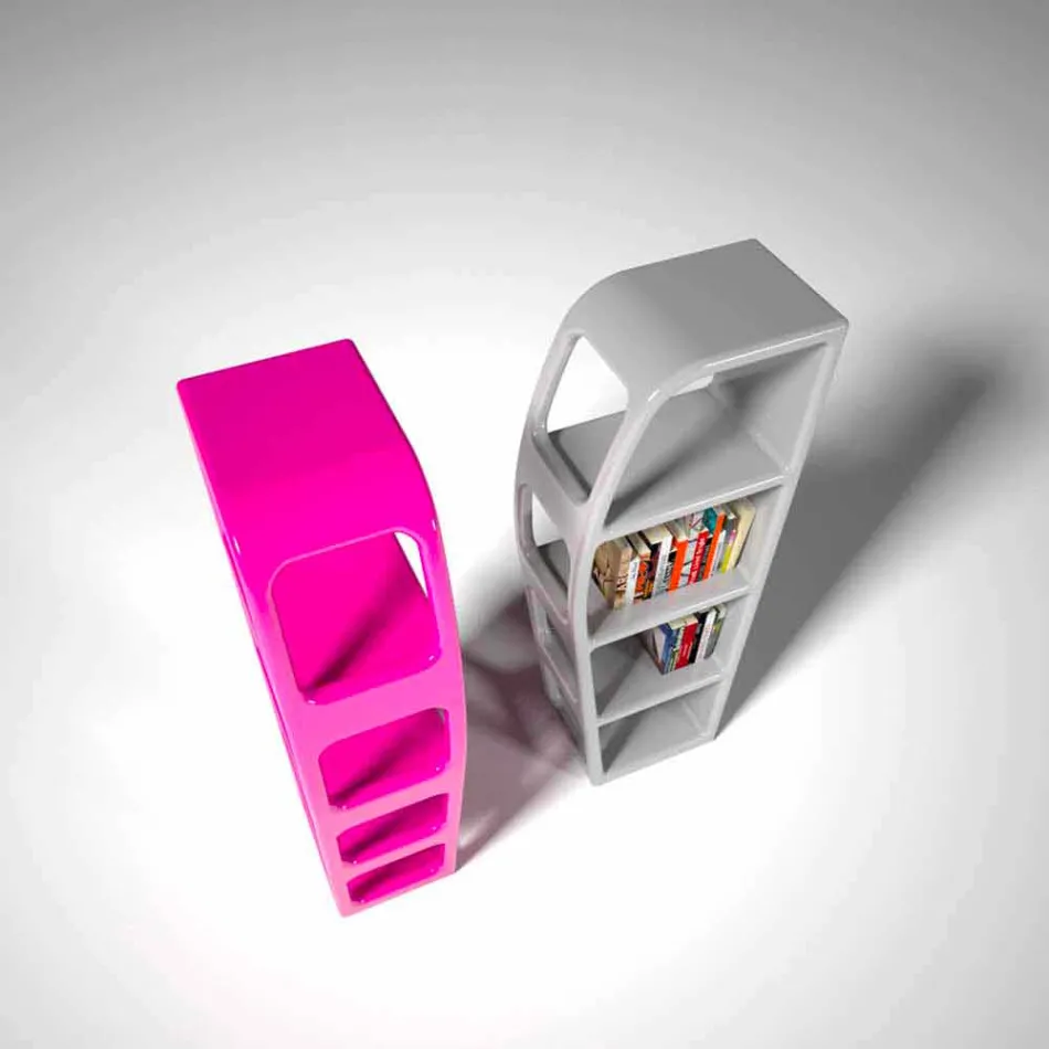 Libreria Design Moderno B-Side Made in Italy Viadurini