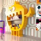 Libreria Moderna Hardy Made in Italy Viadurini