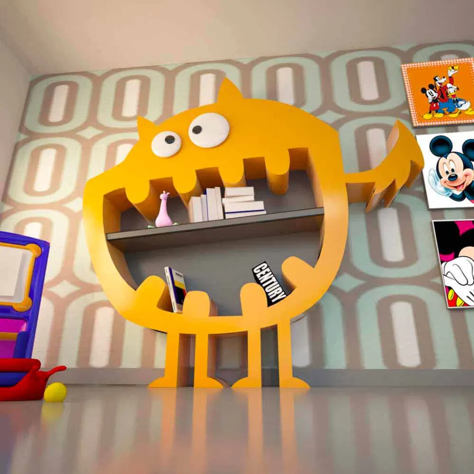 Libreria Moderna Hardy Made in Italy Viadurini