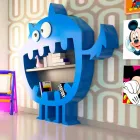 Libreria Moderna Hardy Made in Italy Viadurini