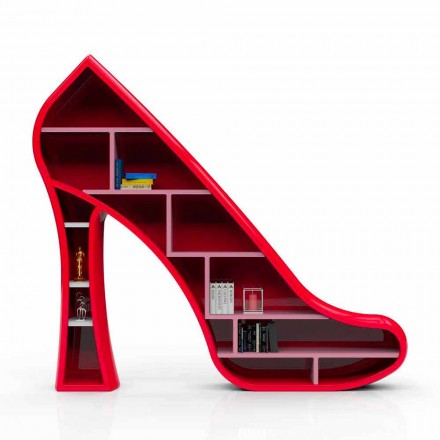 Libreria Design Lady Made in Italy Viadurini