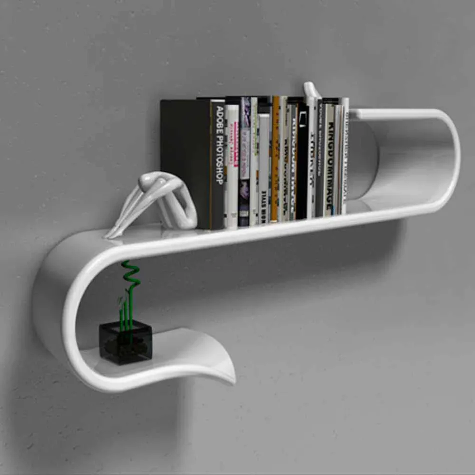 Mensola Design Moderno Waveshelf Made in Italy Viadurini