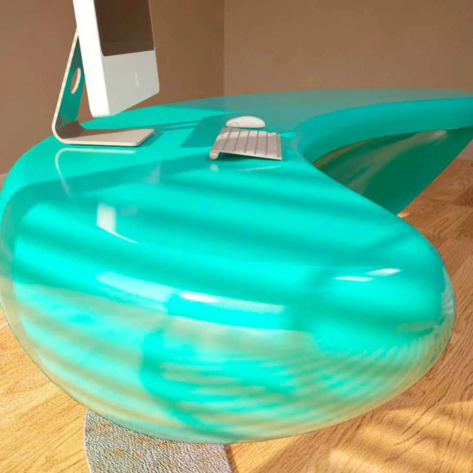 Scrivania Moderna Ufficio Boomerang Made in Italy Viadurini