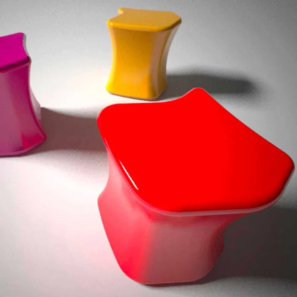 Sgabello Design Moderno Dirimo Made in Italy Viadurini