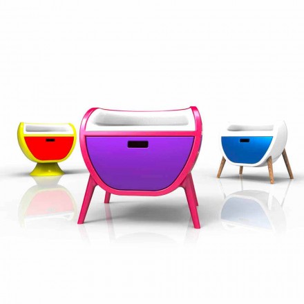 Comodino Moderno Design Gauche Made in Italy Viadurini