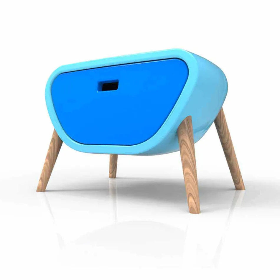 Comodino Moderno Design Little Gauche Made in Italy Viadurini