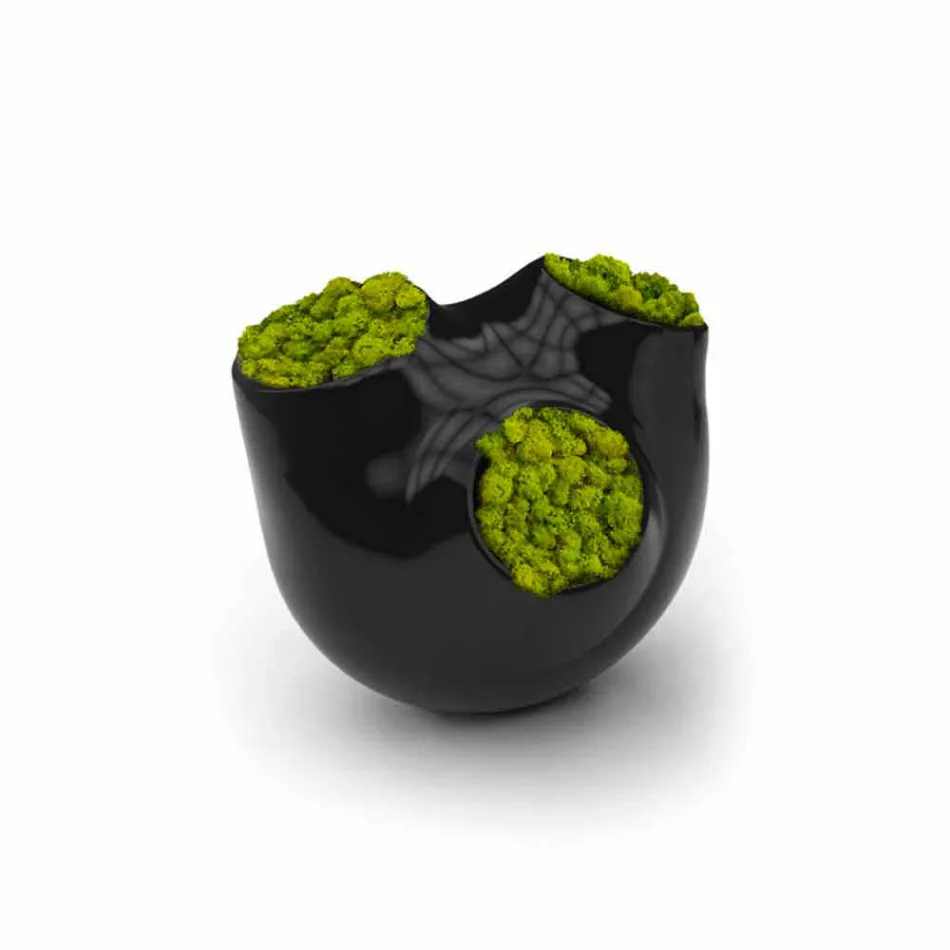 Vaso Decorativo Design Luna Made in Italy Viadurini