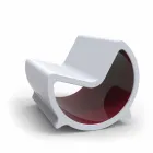 Divano Dondolo 2 Posti Design Moon Made in Italy Viadurini