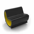 Divano Dondolo 2 Posti Design Moon Made in Italy Viadurini