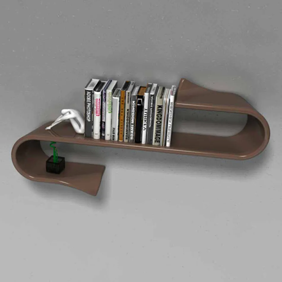 Mensola Design Moderno Waveshelf Made in Italy Viadurini