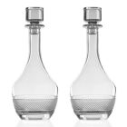 2 Bottiglie da Vino con Tappo in Cristallo Ecologico Design Rotondo - Milito Viadurini