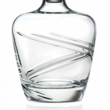 2 Bottiglie da Whisky in Cristallo Ecologico Italiano Artigianale - Ciclone