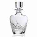 2 Bottiglie per Whisky in Cristallo, Design Decorato Linea Lusso - Avvento