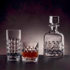2 Bottiglie per Whisky in Cristallo Ecologico Decorato con Tappo - Titanioball Viadurini