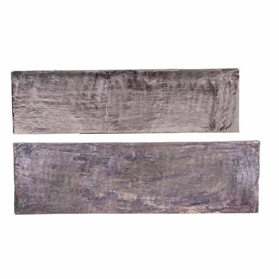 2 Consolle in Acciaio Stile Industriale Design Moderno Homemotion - Sesamo Viadurini