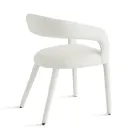 2 Poltroncine Imbottite in Tessuto Bouclè con Struttura Rivestita - Domenica Viadurini