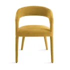 2 Poltroncine Imbottite in Tessuto Bouclè con Struttura Rivestita - Domenica Viadurini