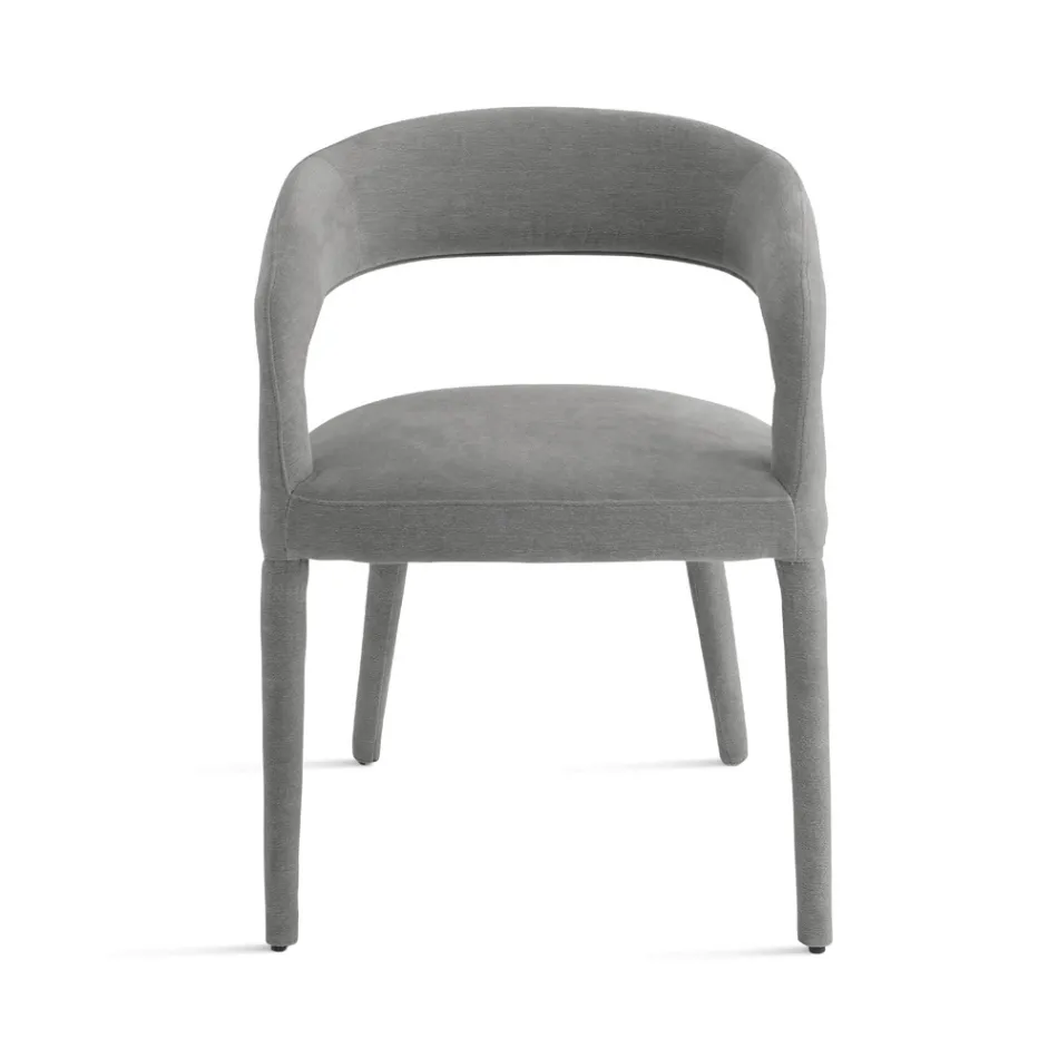 2 Poltroncine Imbottite in Tessuto Bouclè con Struttura Rivestita - Domenica Viadurini