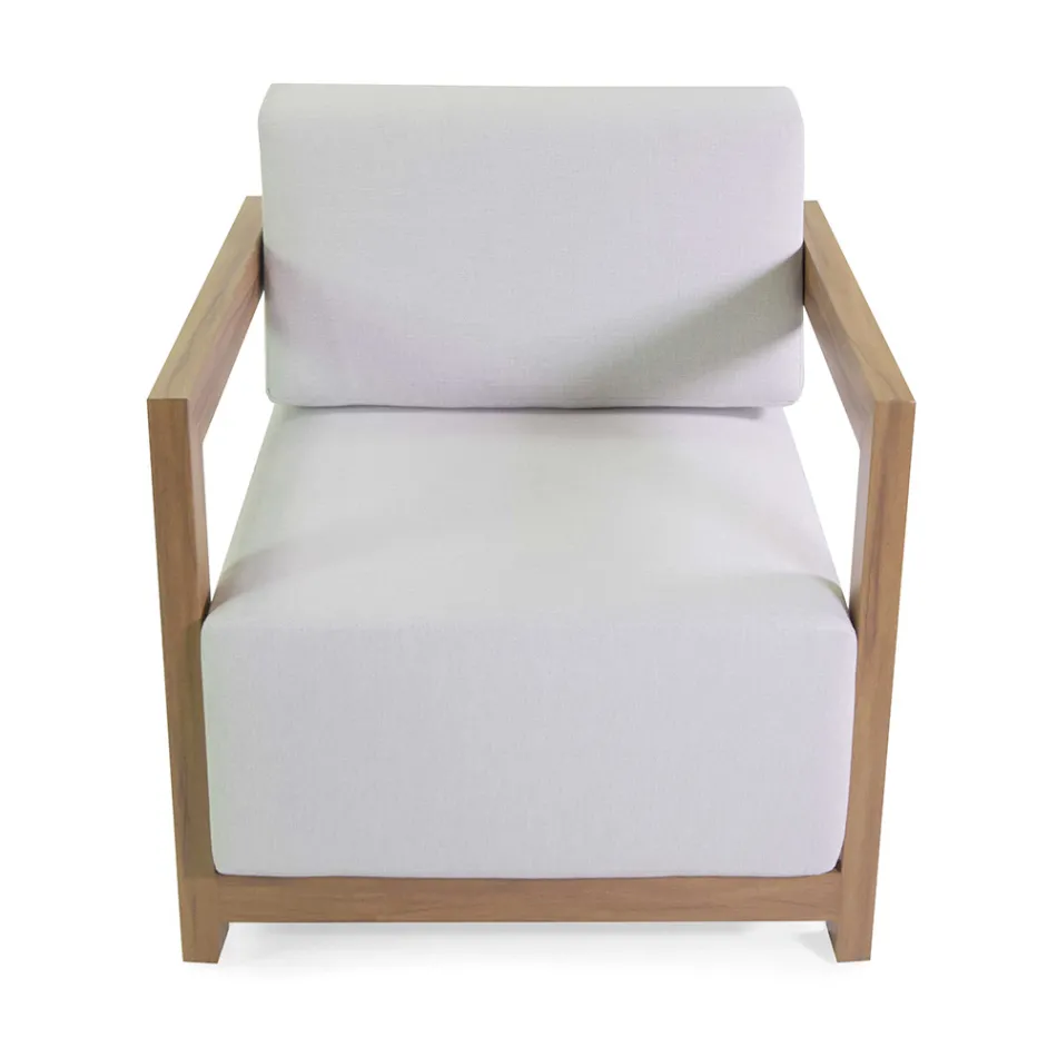 2 Poltrone con Tavolino in Alluminio con Trasferimento Termico Effetto Legno - Camper Viadurini