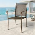 2 Poltrone da Giardino in Metallo dal Design Classico Made in Italy - Solis